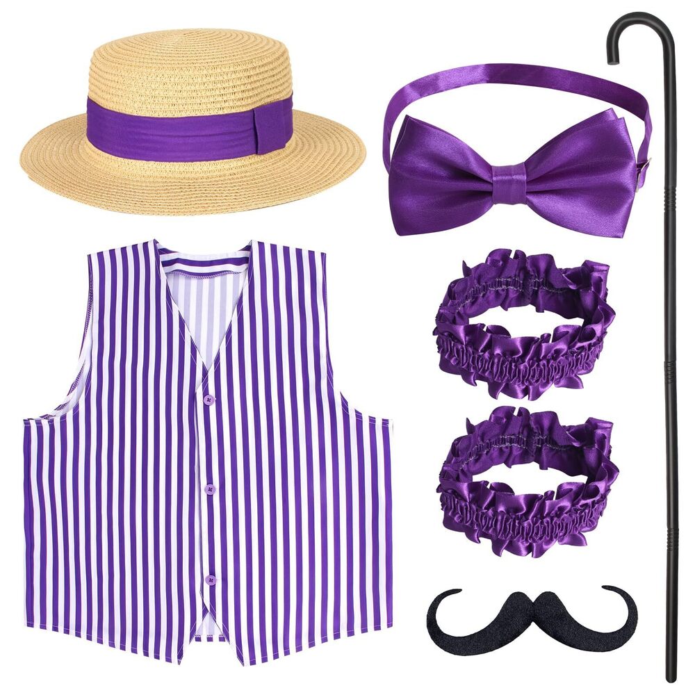 8626 6 Pieces Barbershop Quartet Costume-carnival Barker